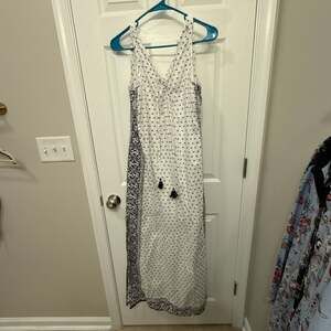 Vineyard Vines Fan Border Print Beach Maxi Dress